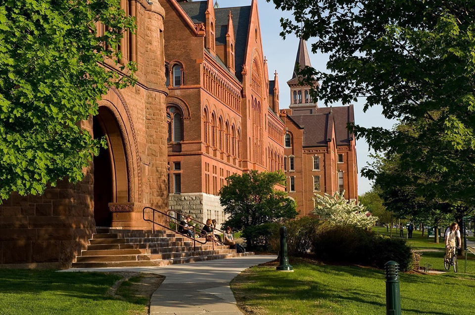 red brick building on University of Vermont campus